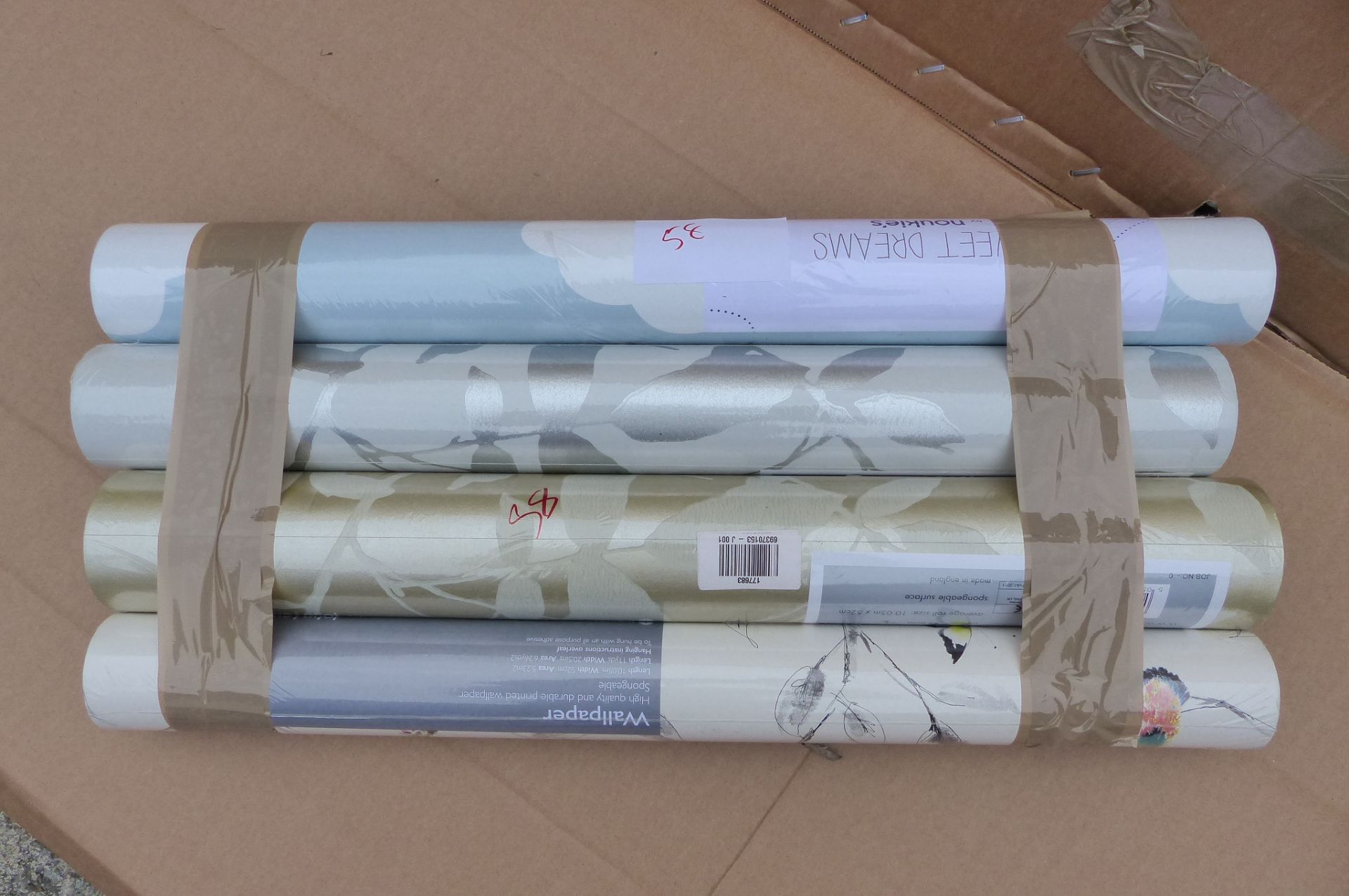 4 Rolls of Wallpaper Prestigious Textiles, John Lewis, Noukies