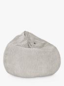 Rucomfy jumbo cord bean bag platinum *COLLECTION ONLY*