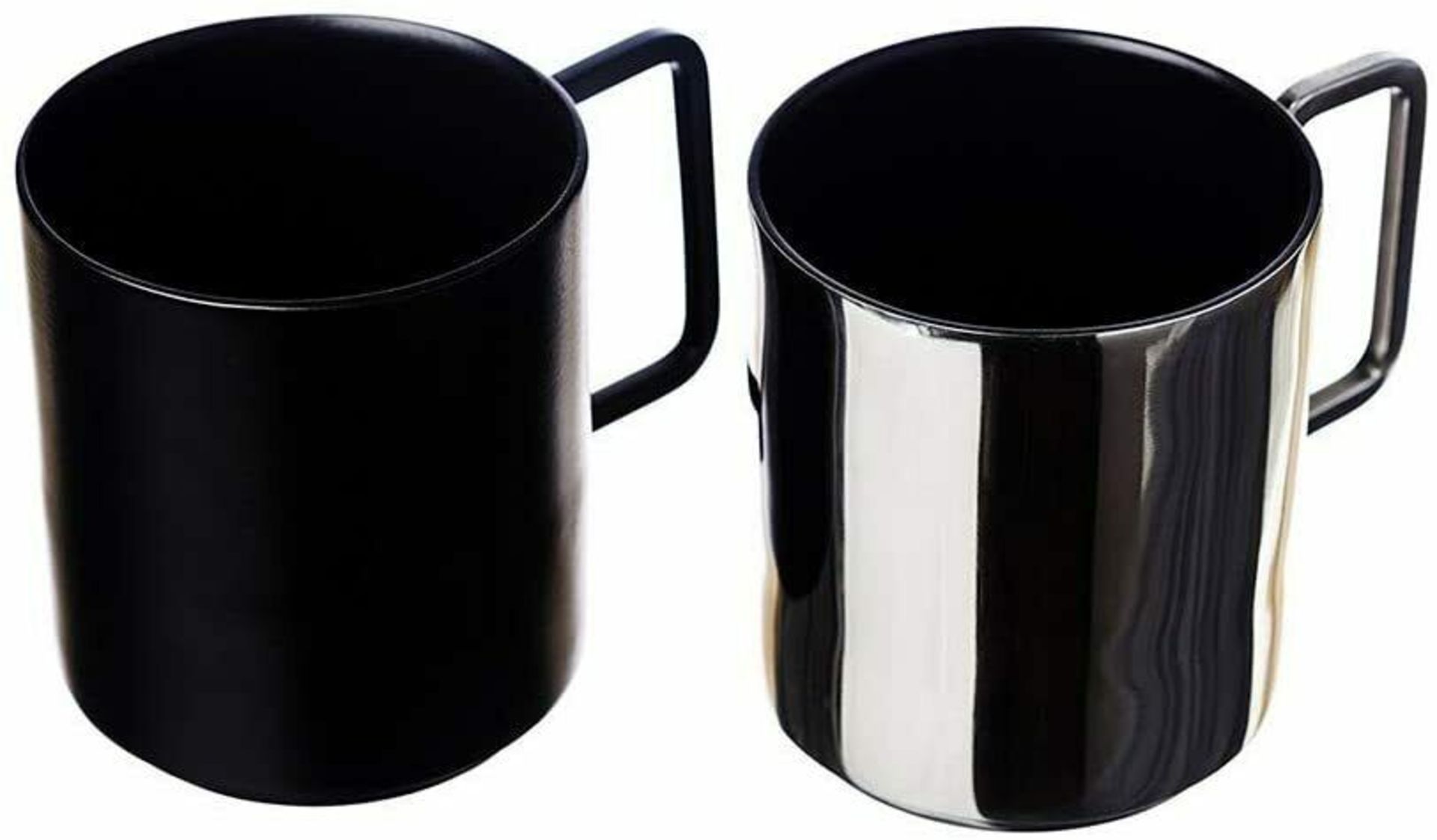 5 x Just Slate Company Black and Silver Mugs In gift box