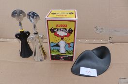 4 Alessi items, cork screws, coffee pots