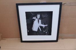 Getty Images Gallery - Elvis Presley Rehearsing Wood Framed Print & Mount, 59.5 x 59.5cm