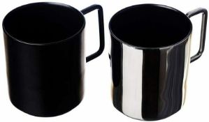 5 x Just Slate Company Black and Silver Mugs In gift box