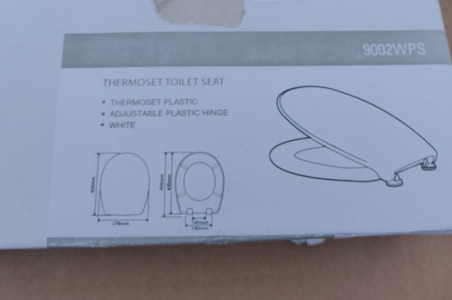 Theromset toilet seat - Image 2 of 2