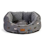 FatFace Marching Dogs Deluxe Slumber Dog Bed - M