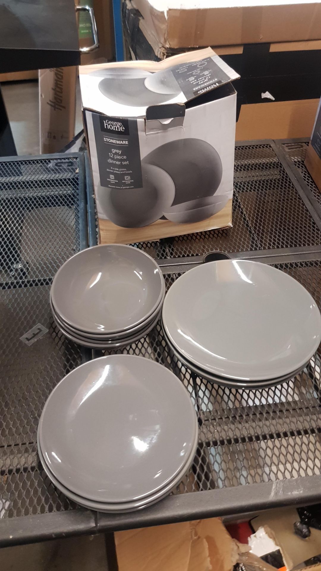 4x GH Stoneware Grey 12 Piece Dinner Set (Lot Comes With 3x Boxes) - Image 5 of 5