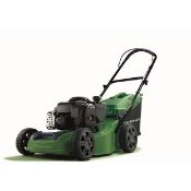 (P5) 1x Powerbase 41cm 125cc Pish Petrol Rotary Lawn Mower. RRP £199.00. Unit Is Clean, Appears N