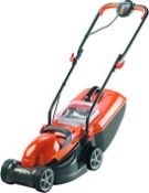 (P7) 1x Flymo Chevron 32V Electric Wheeled Lawnmower RRP £50. New, Sealed Item.