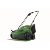 (P5) 1x Powerbase 32cm 1400W Electric Lawn Rake And Scarifier RRP £79. Contents Appear Clean, Unus