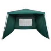 (2J) 2x Gazebo With Side Panels. Powder Coated Steel Frame. (H250x W270x D270cm). (1x No Box)