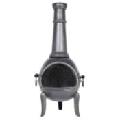 (P2) 1x La Hacienda Monterrey Steel Chimenea (H123cm x D50cm)