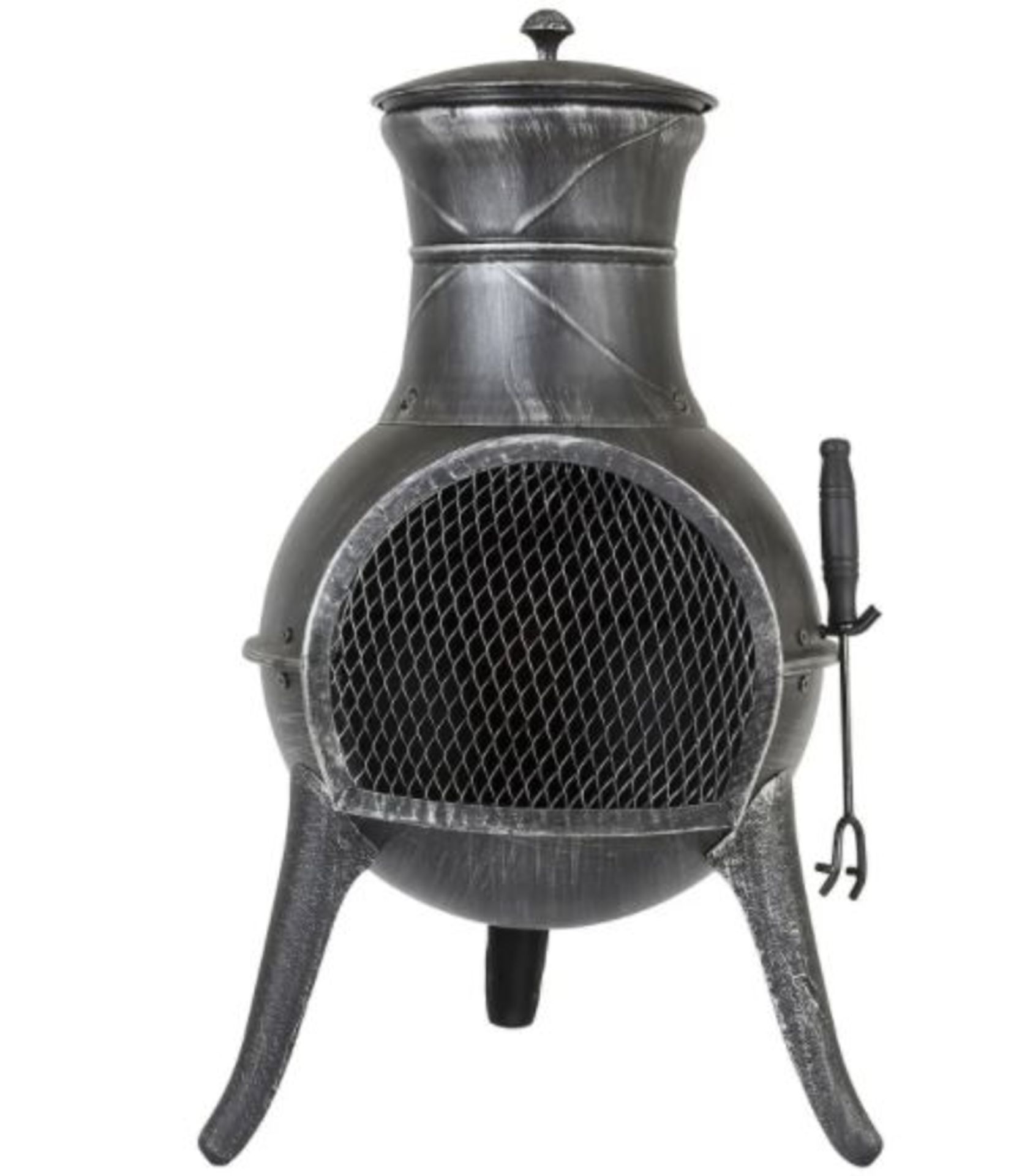 (P5) 1x La Hacienda Clifton Steel Chimenea (H71x W36cm)