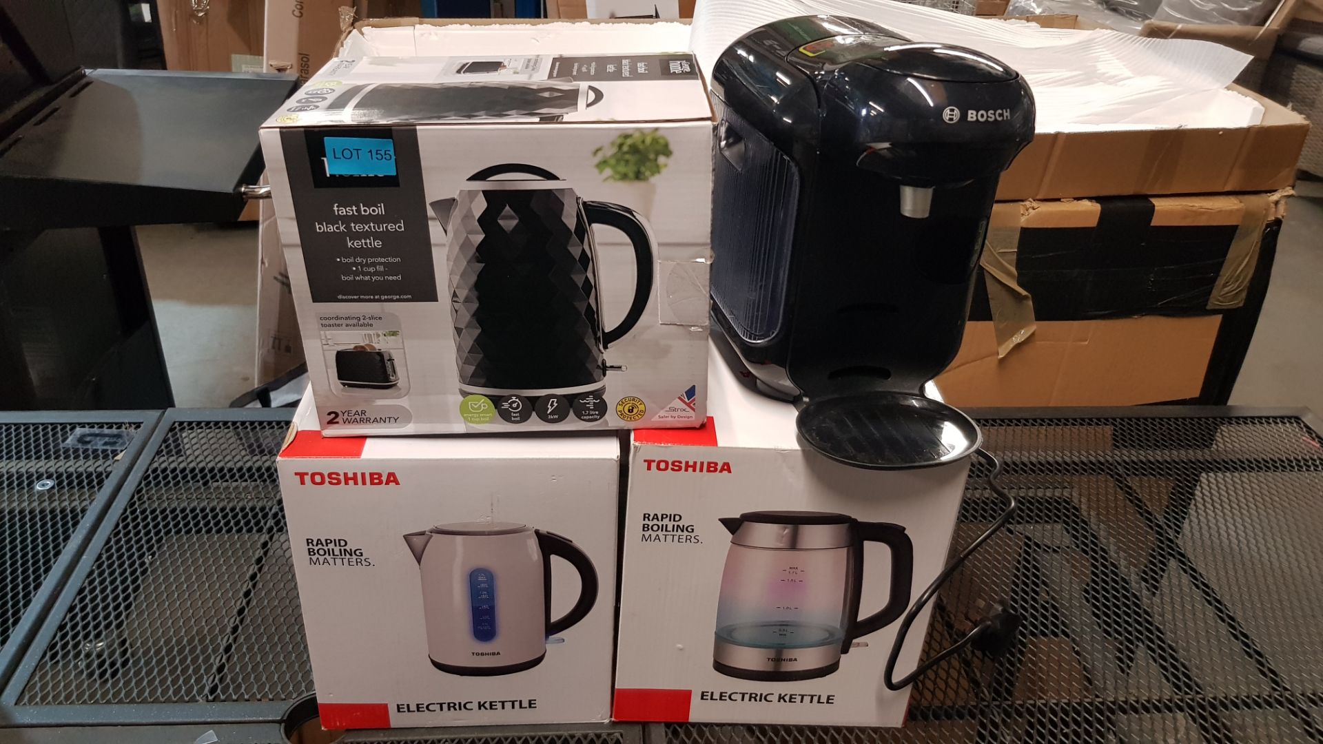 (15) 4x Items, 1x Toshiba Rapid Boiling Electric Kettle Cream. 1x Toshiba Rapid Boiling Electric Ke - Image 5 of 12