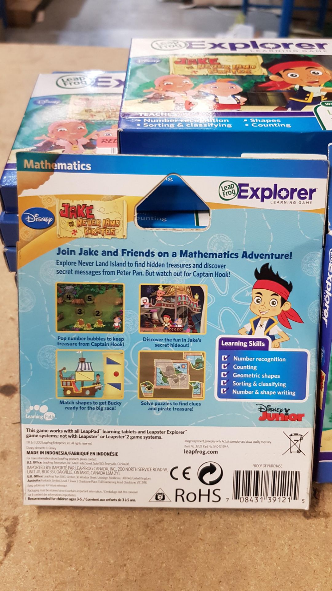 (13A) 19x Leap Frog Explorer Learning Game RRP £12 Each. Pre K Kindergarten Mathematics Disney Jake - Image 4 of 4