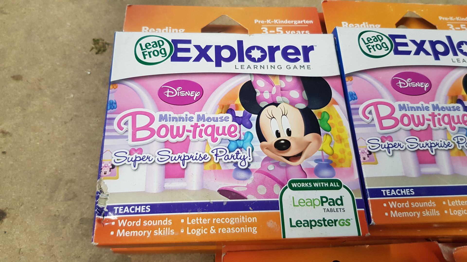(13A) 24x Leap Frog Explorer Learning Game RRP £12 Each. Pre K Kindergarten Reading Disney Minnie M - Image 3 of 4