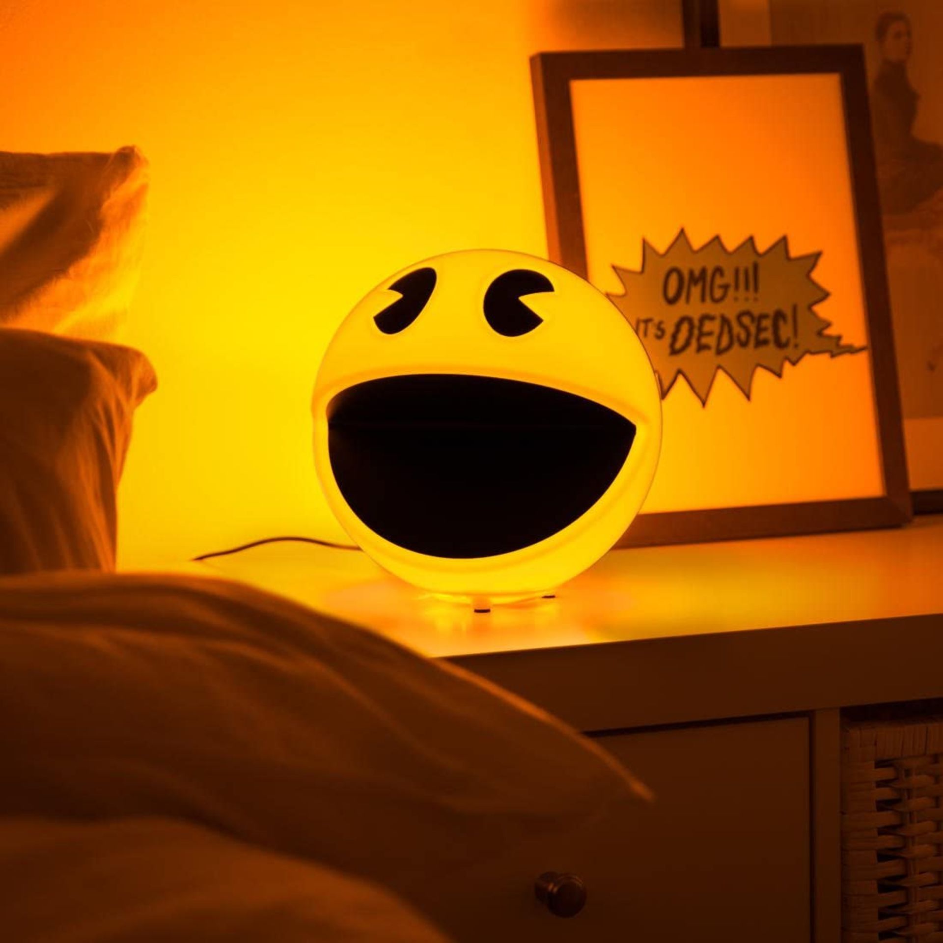 (R15) 4x Pac Man Colour Changing Sound Effect Lamp. (All With RTM Sticker). - Image 2 of 3