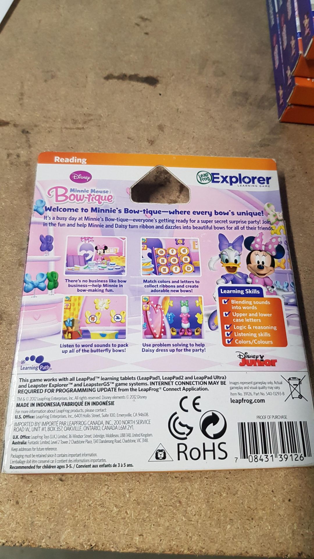 (13A) 24x Leap Frog Explorer Learning Game RRP £12 Each. Pre K Kindergarten Reading Disney Minnie M - Image 4 of 4