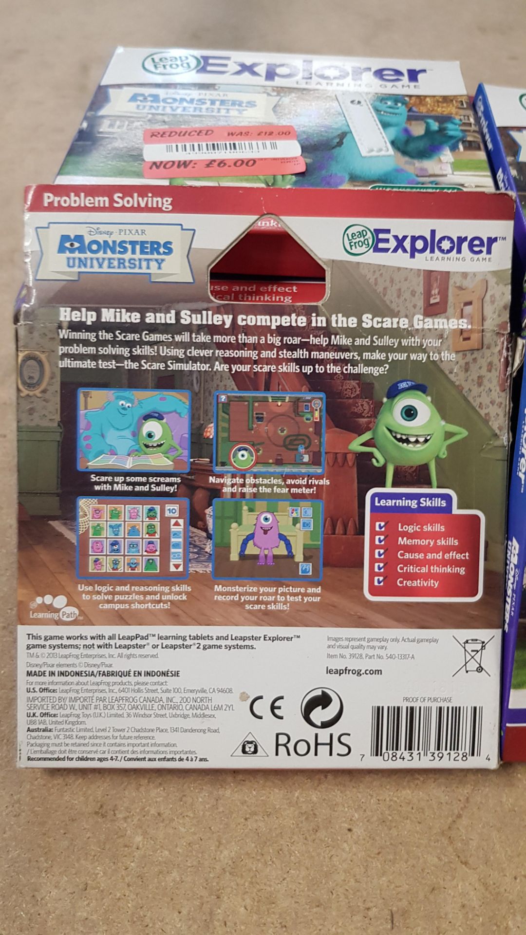 (13A) 16x Leap Frog Explorer Learning Game RRP £12 Each. Pre K 1st Grade Problem Solving Disney Pix - Image 4 of 4