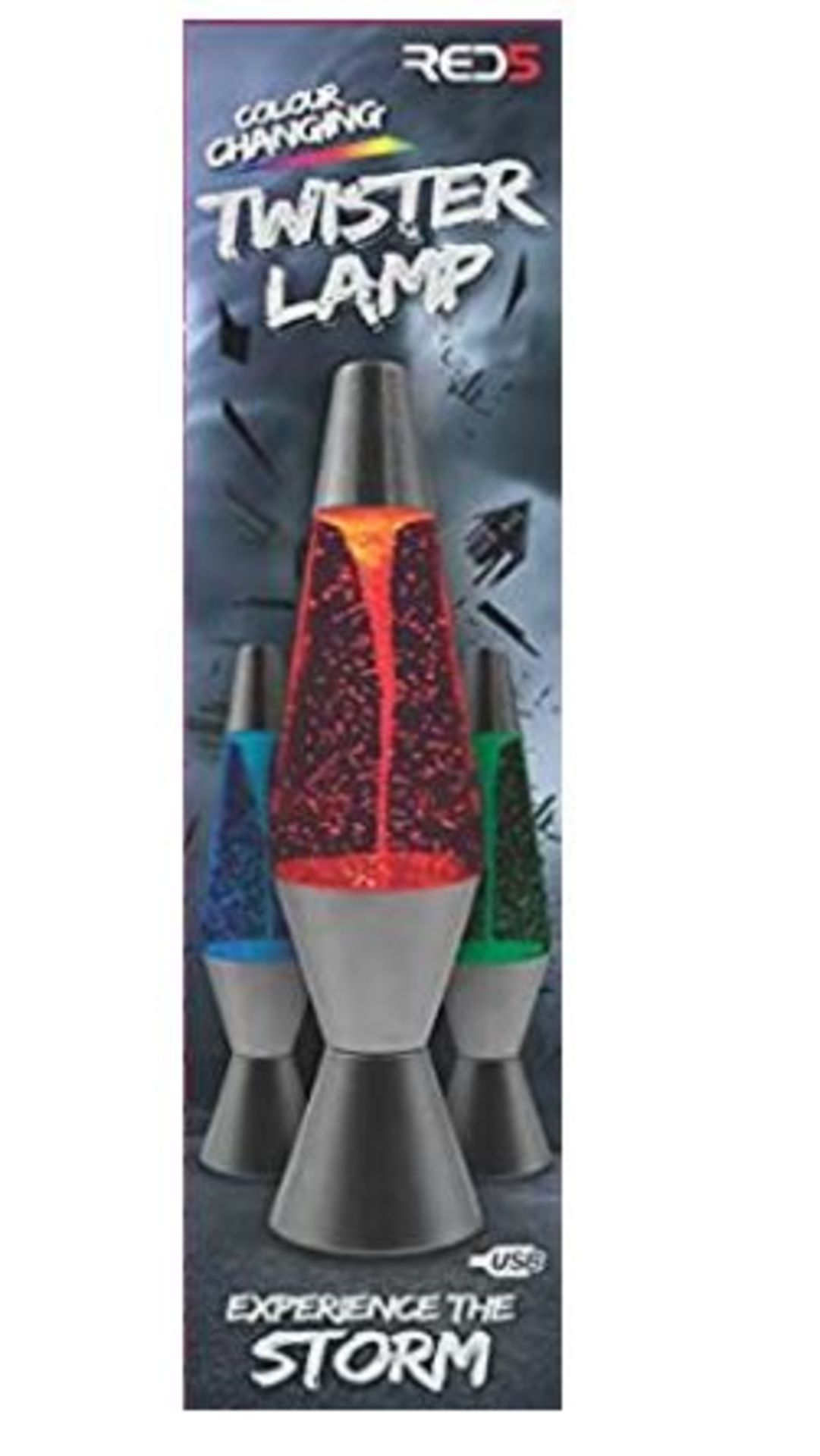 5x Red5 Colour Changing Twister Lamp RRP £14.99 Each. (Units Have RTM Sticker) - Image 2 of 5