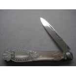 Victorian Carved Mother of Pearl Hafted Fruit Knife