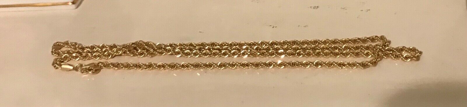 18ct Diamond Cut Rope Chain Gold - Image 6 of 8