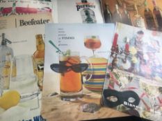 50 1950/60’s Alcohol Adverts Whiskey Pimms Martini Rum Gin Brandy