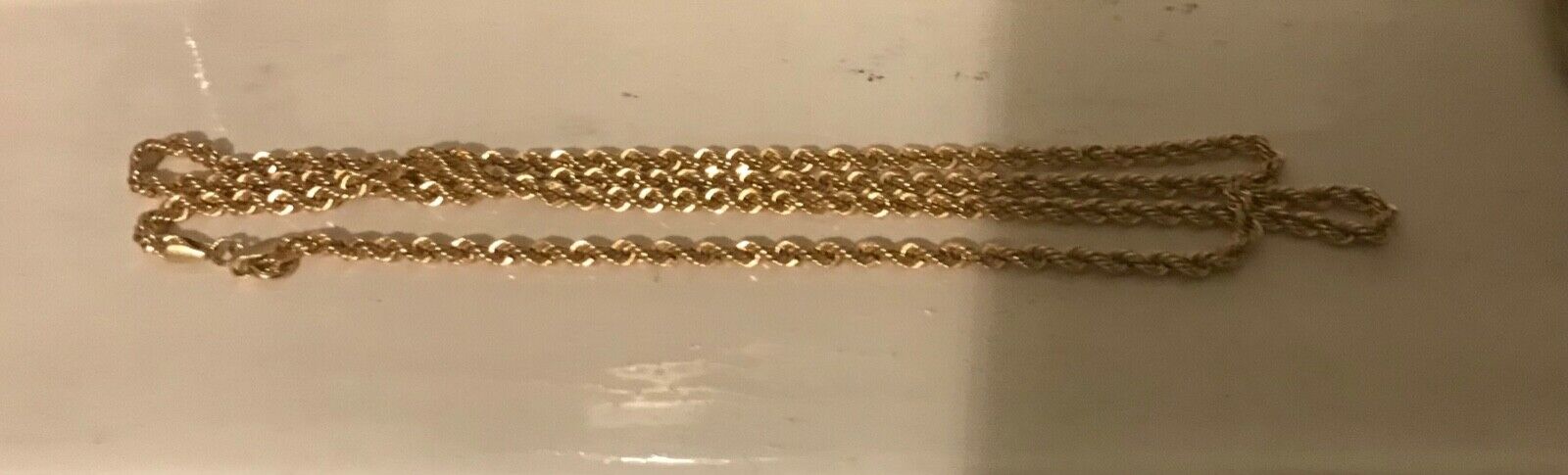 18ct Diamond Cut Rope Chain Gold - Image 7 of 8
