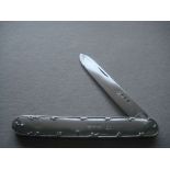 Rare Chester hallmarked All Silver Folding Fruit Knife