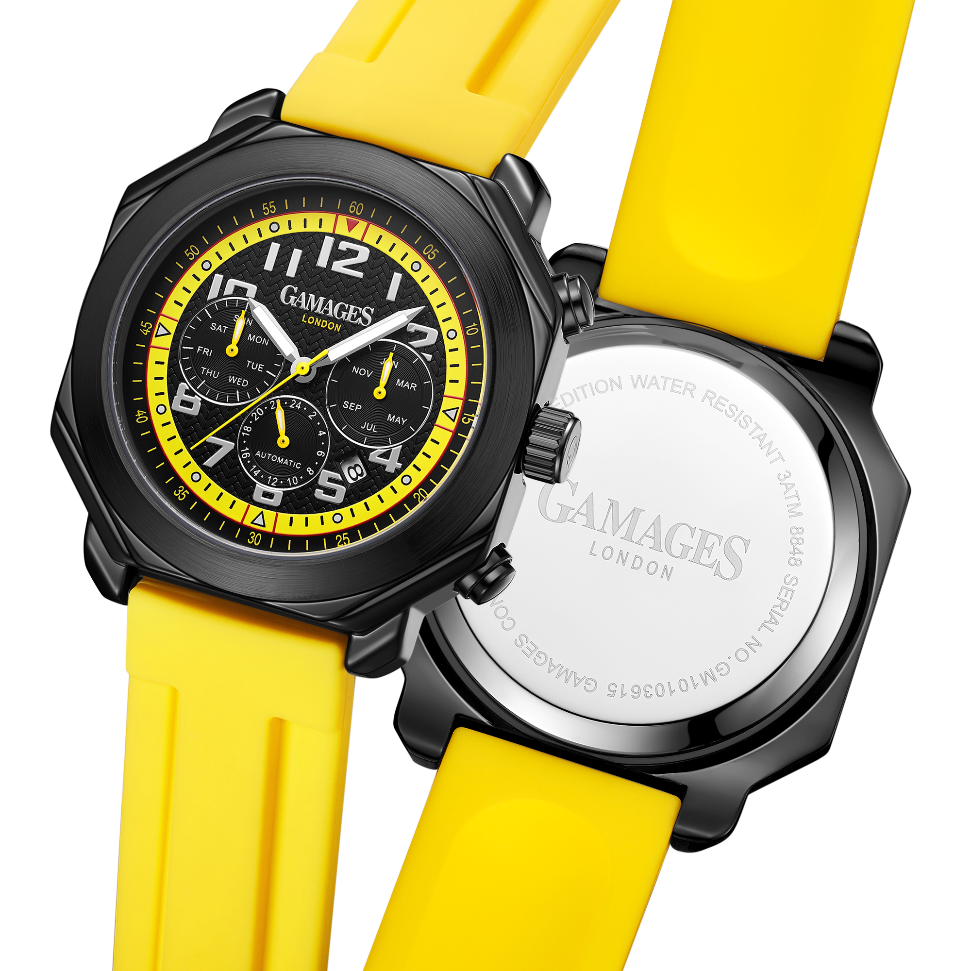 Ltd Edition Hand Assembled Gamages Contemporary Automatic Yellow – 5 Year Warranty & Free Delivery - Image 5 of 6