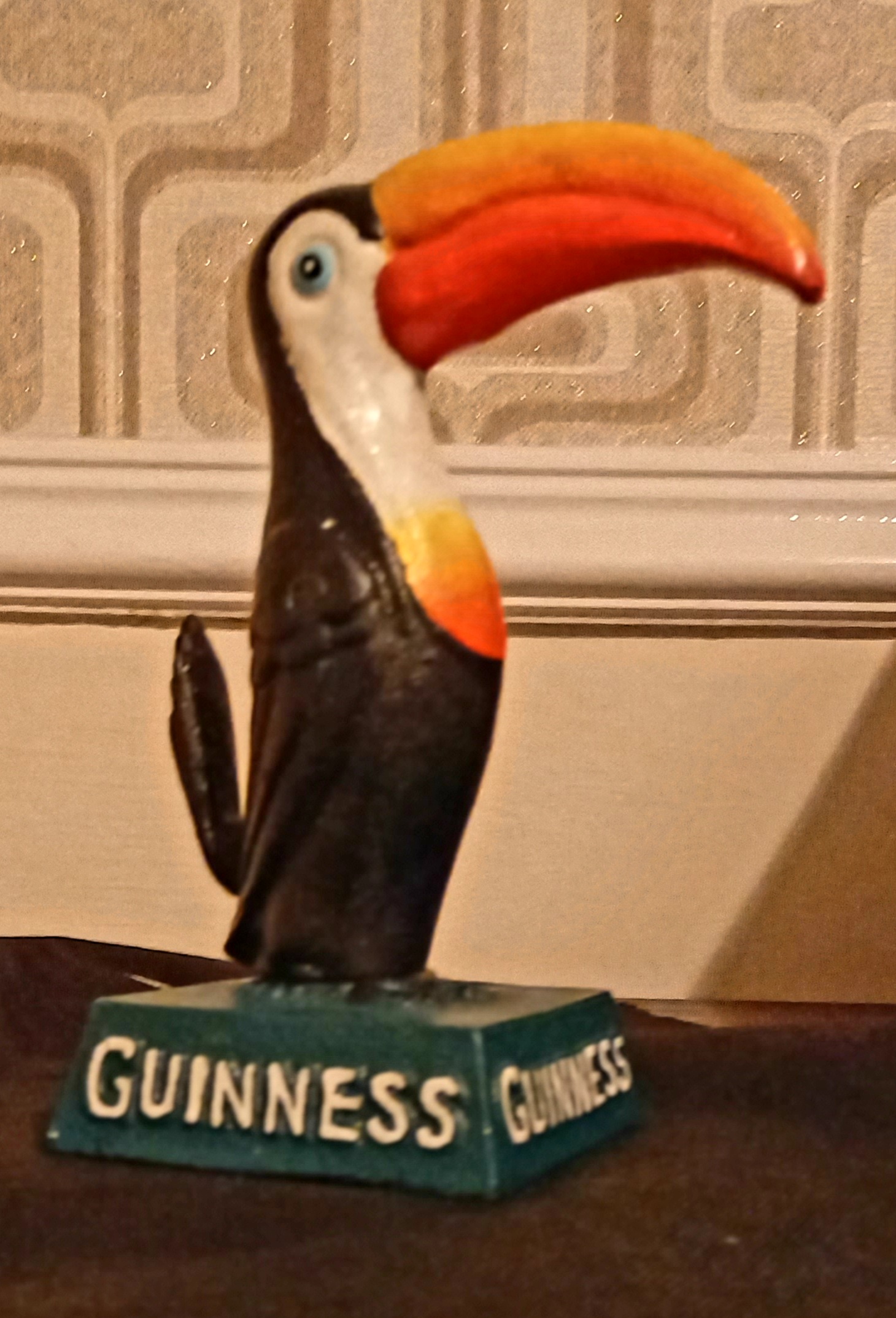 Cast Iron 'My Guinness' Advertising Toucan.