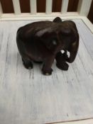 Antique wooden elephant