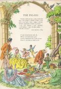 1956 Guinness Double Page Illustration "The Valet" & "The Picnic"
