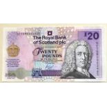 Unique memento £20 RBS Banknote