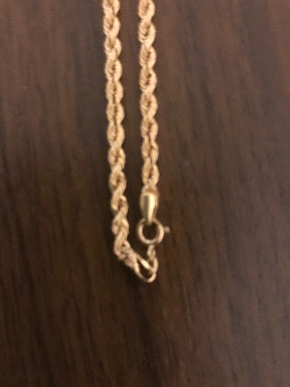 18ct Diamond Cut Rope Chain Gold