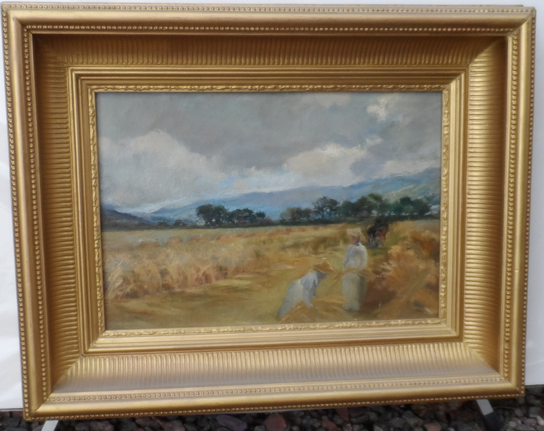 Joseph Milne (1857-1911) Oil on Panel. Scottish 19th Century Impressionist - Image 2 of 4