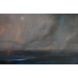 Beth Robertson Fiddes. Original Painting Beach Fire, Sutherland