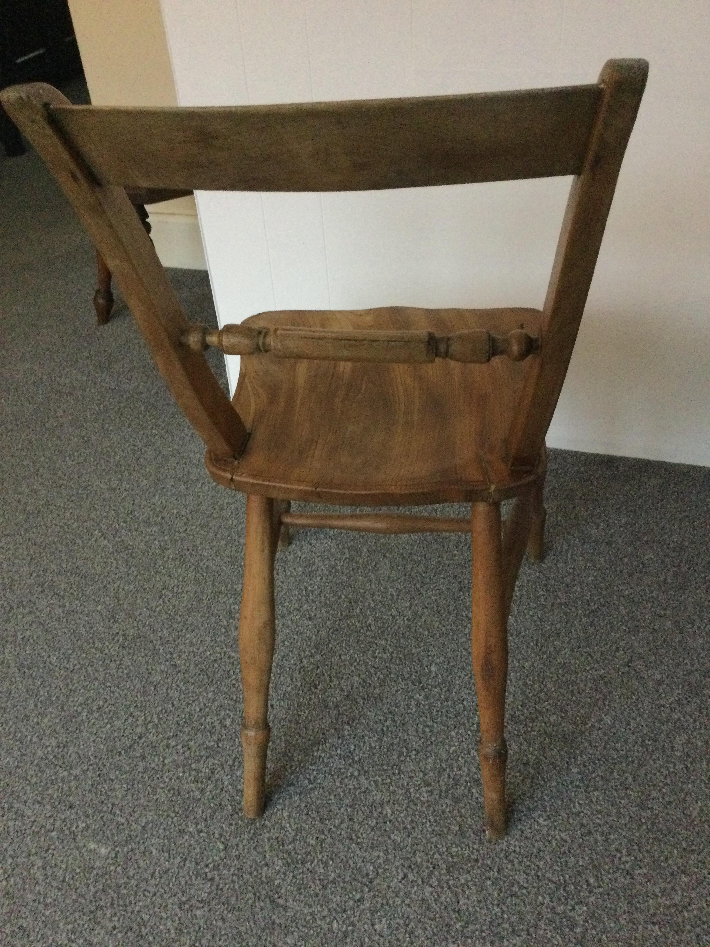 Antique small Oxford Chair - Image 2 of 3