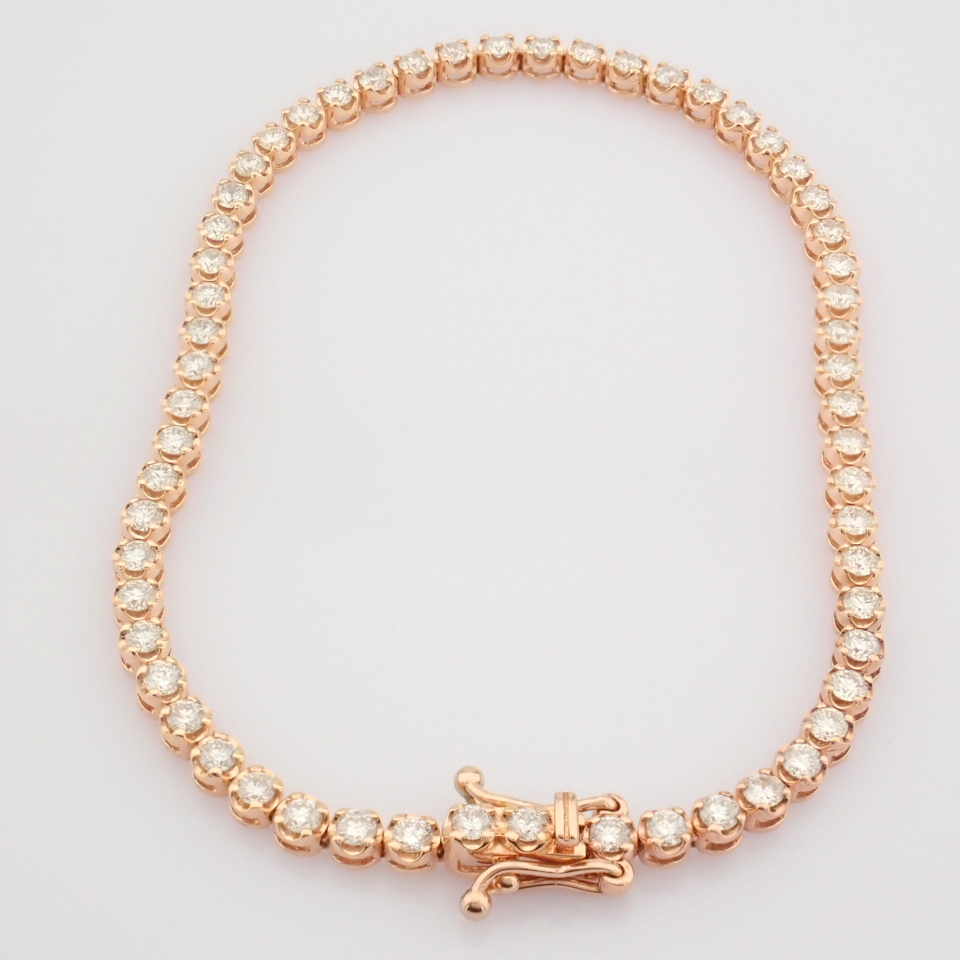 14K Rose/Pink Gold Diamond Bracelet - Image 11 of 16