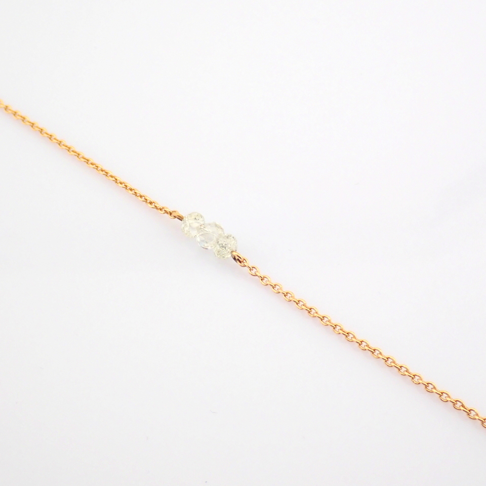 Certificated 14K Rose/Pink Gold Diamond Bracelet (Total 1.5 Ct. Stone) - Image 5 of 9