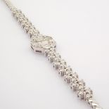 Certificated 14k White Gold Diamond Bracelet (Total 1.15 Ct. Stone)