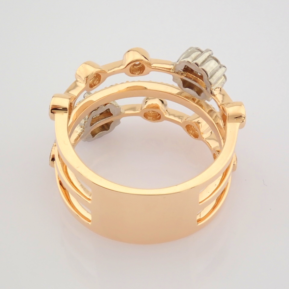 Certificated 14K Rose/Pink Gold Diamond Ring (Total 0.99 Ct. Stone) - Image 6 of 7