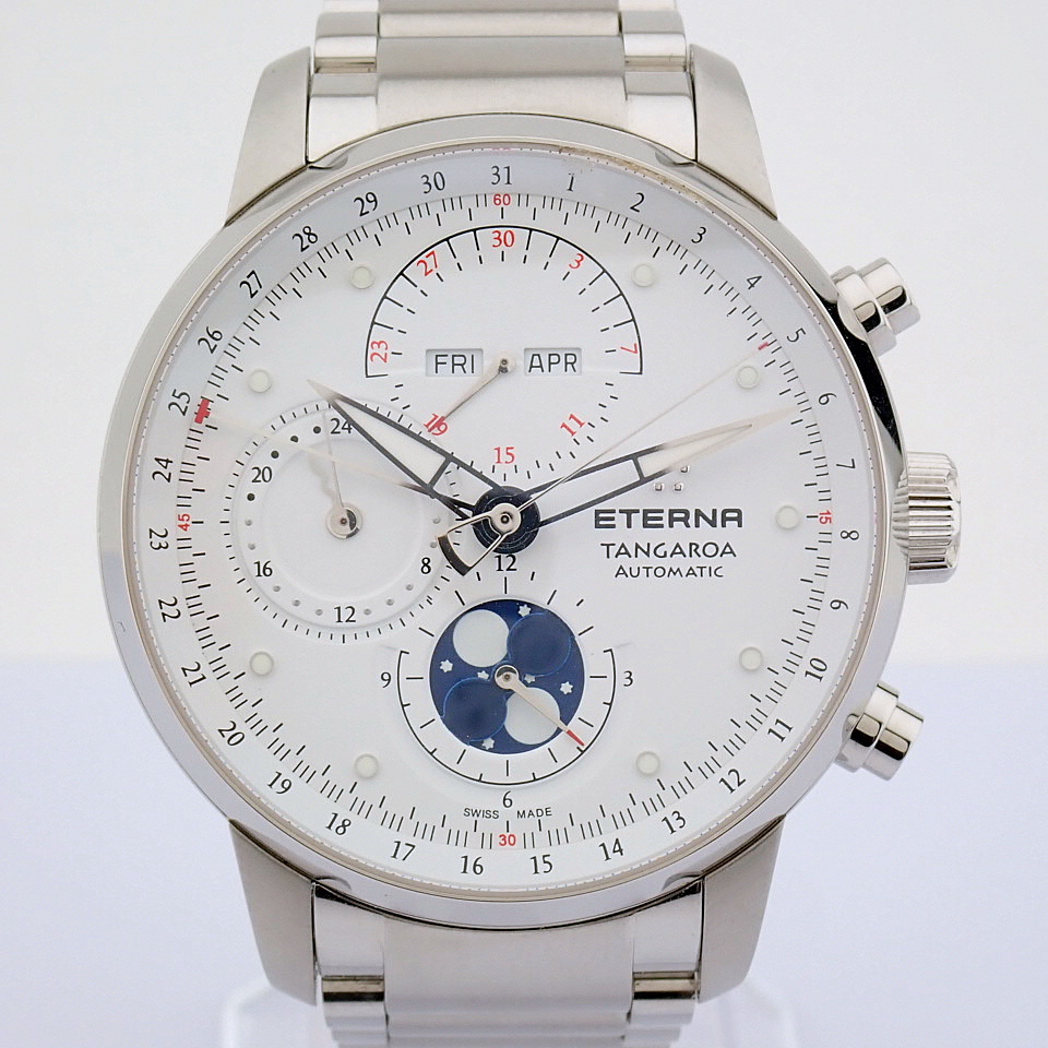 Eterna / Tangaroa Moonphase Chronograph (Unworn) - Gentlemen's Steel Wrist Watch