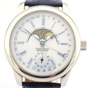 Claude Meylan / Vallee De Joux Moonphase - Gentlemen's Steel Wrist Watch