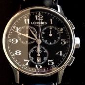 Longines / OLYMPIC CHRONOGRAPH 42MM - Gentlemen's Steel Wrist Watch