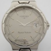 Longines / Conquest Perpetual Calender - Gentlemen's Steel Wrist Watch