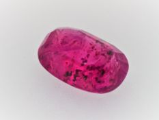 GIA Certified 5.15 natural ruby / heated /