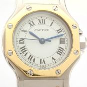 Cartier / Santos Octagon - Automatic - Lady's Gold/Steel Wrist Watch