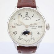 Zeno-Watch Basel / Godat II Roma Power Reserve - Gentlemen's Steel Wrist Watch