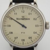 Meistersinger / No 01 - Gentlemen's Steel Wrist Watch