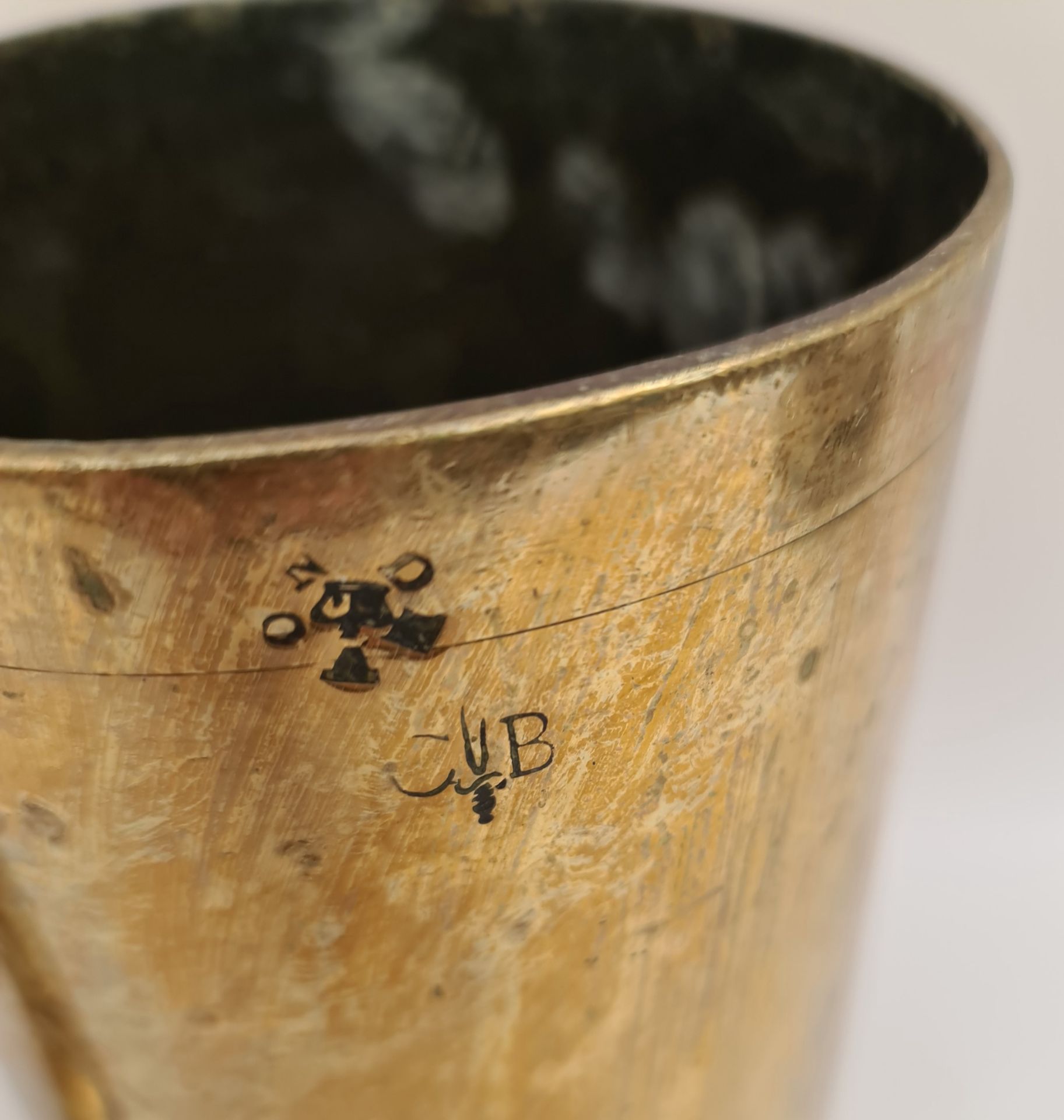 Antique Victorian Brass Grain or Corn Measure 3 Pint & 1.5 Pint - Image 3 of 3