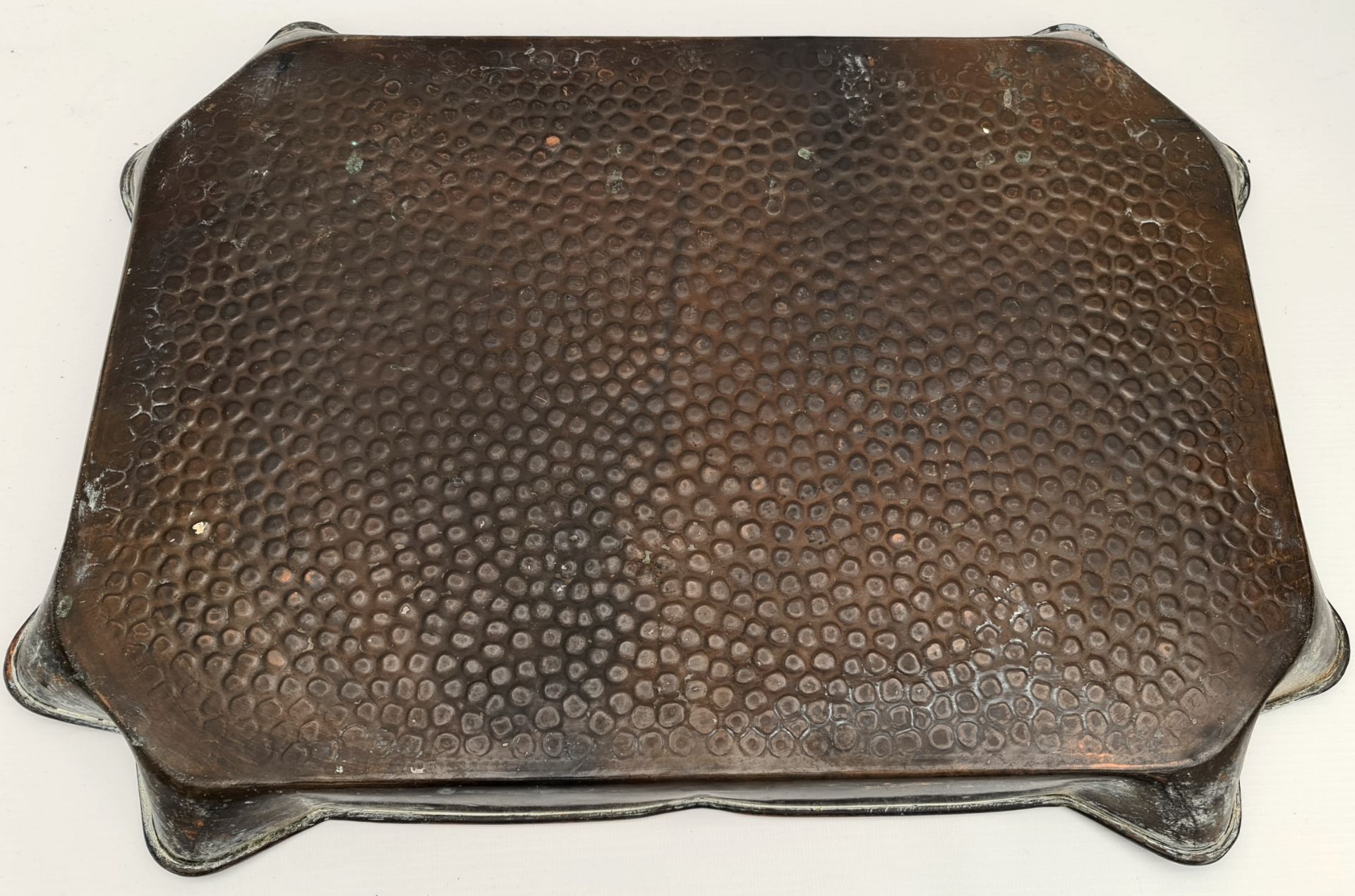 Antique Arts & Crafts Style Copper Tray - Image 2 of 2